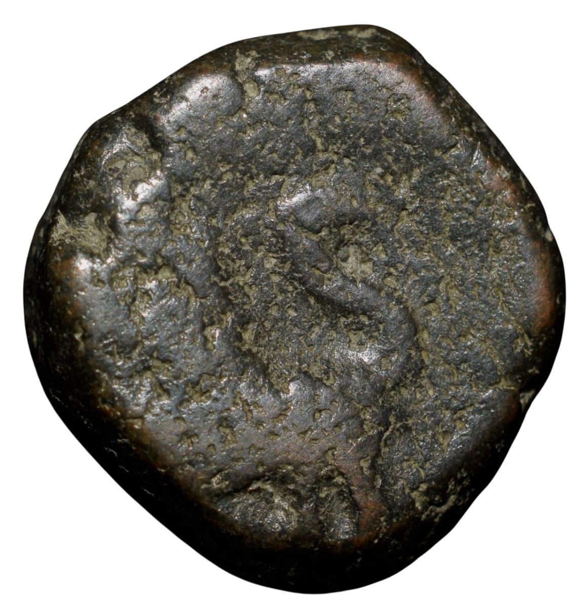 Copper Paisa of Hyderabad State (18th Cen. AD) Feudatory 'Elichpur' of Daryapur Mint KM C19 V.Rare