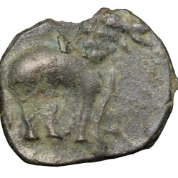 Potin Coin of Satavahan Dynasty (1st Cen. BC) with Elephant Type