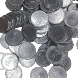 Alternative view of 10 Coin Lot of 5 Rupee Sardar Bhagat Singh Randomly Coin Given