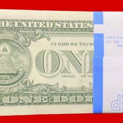 Alternative view of Full Serial USA $1 Dollar UNC Bundle – 100 Notes | United States One Dollar Packet | Cheapest Price in India