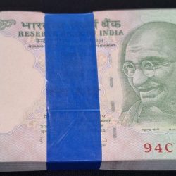 RARE 5 RUPEE BUNDLE STARTING 007 GEM UNC CONDITION SERIAL NO. 007401