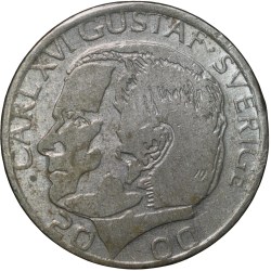 Copper-Nickel 1 Krone of Carl XVI Gustaf (AD 2000) of Sweden Country