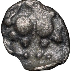 Silver Dramma of Yadava Dynasty (12th Cen. AD) with Lion facing right