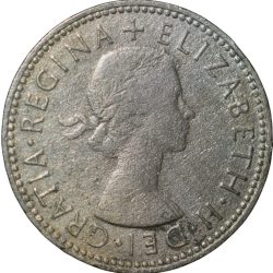 Copper-Nickel 1 Shilling of Elizabeth II(AD 1962) from United Kingdom