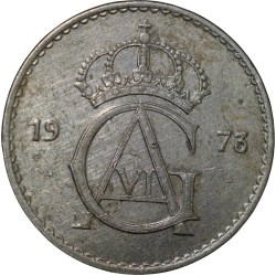 Nickel 50 Ore of Sweden Country (AD 1973)