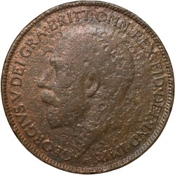 Bronze 1/2 Penny of George V (AD 1924) from United Kingdom