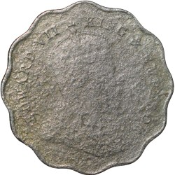 Copper-Nickel 1 Anna of Edward VII (AD 1909) of Calcutta Mint