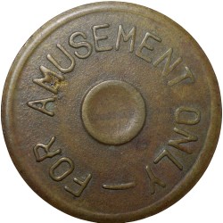 Alternative view of Old Brass Amusemant Park Token (19th Cen. AD)