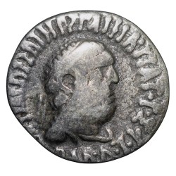 Silver Drachma of Apollodotus II(65-55 BC) from Indo-Greek Rare