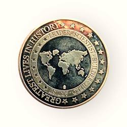 Alternative view of Mahatma Gandhi Token Great Lives in History Extremely Unique and Rare