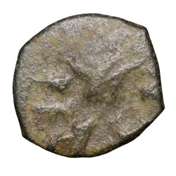 Copper-Alloy Coin of Bhimavarman(3rd Cen. AD) of Magh Dynasty of Kausambhi Bull/Tree