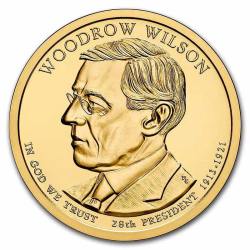 Alternative view of USA Presidential Roll USD 1 Woodrow Wilson Presidential $1 Coin Roll Of 25 Pcs
