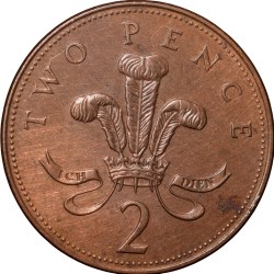 Bronze 2 Pence of Elizabeth II (AD2003) from United Kingdom