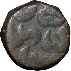 Copper Dam of Akbar(AD1556-1605) of Dogaon Mint KM28.18