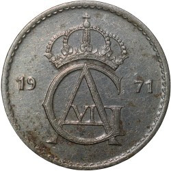 Nickel 50 Ore of Sweden Country (AD 1971)
