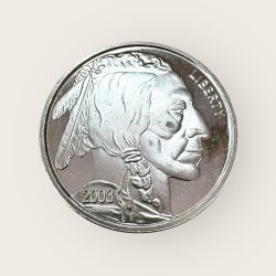 Alternative view of United States of America 1 Oz Pure Silver Very Unique and Rare Buffalo Silver Towne Mint
