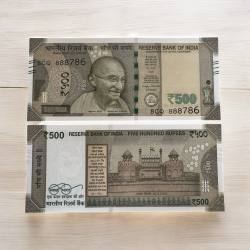 Rs 500 India Banknote Latest Issue Signed By Sanjay Malhotra Inset Plain Year 2025 Unique and Rare