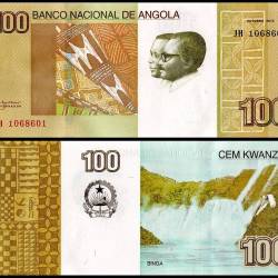Angola 100 Kwanzas World Banknote 2012 Issue P153a UNC Unique and Rare
