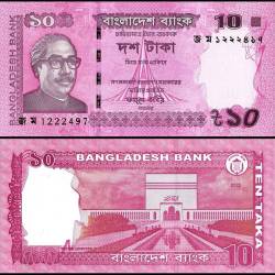 Bangladesh 10 Taka Banknote 2022 P54m1 UNC Unique and Rare