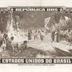 Alternative view of 5 Cruzeiros Thesouro Nacional 2nd print Valor Legal World Banknote UNC Unique and rare