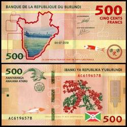 Burundi 500 Francs World Banknote 2018 P50a2 UNC Unique and Rare