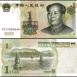 China 1 Yuan Banknote 1999 P895c UNC Unique and Rare