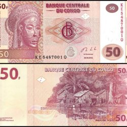 Congo Democratic Republic 50 Francs Banknote from 2020 UNC Unique and Rare