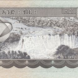 Alternative view of Ethiopia 1 Birr World Banknote 2000 Issue Very Unique and Rare Blue Nile waterfall