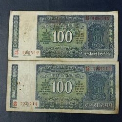 Reserve Bank of India Rs. 100 note ig Patel Condition as image 2 piece given Same and similar peace available