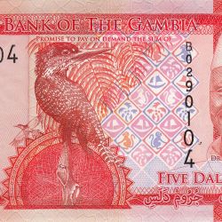 Gambia 5 Dalasis World Banknote UNC Unique and Rare