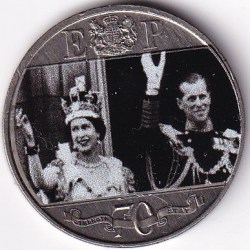 Gibraltar Half Crown 2021 Copper Nickel Coin #1