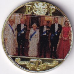 Gibraltar One Crown Copper Nickel Coin #9