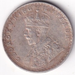 Alternative view of Half Rupee 1936 King George V Silver Bombay Mint Rare