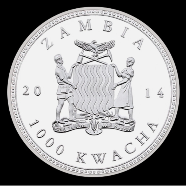 Extremely Rare 1000 KWACH 2014 Year Endangered Rare Animal Species Mountain Gorilla Republic Of Zambia - Image 6