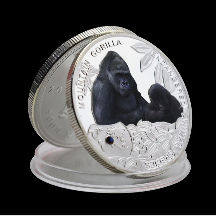 Extremely Rare 1000 KWACH 2014 Year Endangered Rare Animal Species Mountain Gorilla Republic Of Zambia - Image 5