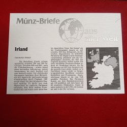Alternative view of Rare Rare Rare 50 P Eiro Fish Coin Euro Stamp1983 Year Non Circulation Coin IRLAND Munz Briefeaus Welt Bunc Condition
