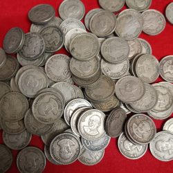 Five Rs Copper Nickel Scare Coin K.Kamaraj 1903-1975 50 Pcs Given Hyderabad Mint Good Condition
