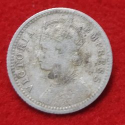 Alternative view of 1/4 RUPEE VICTORIA EMPRESS 1901 CALCUTTA MINT