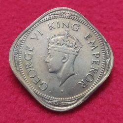Alternative view of TWO ANNAS GEORGE VI 1944 BOMBAY MINT