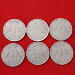 One Rs Rare Coin 1992 Year Hyderabad Or Bombay Mint Mix 12 Pcs Given