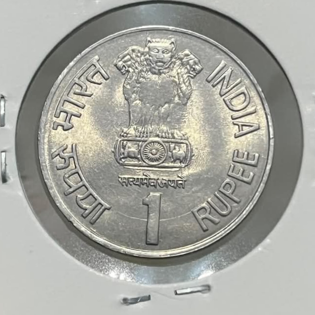 One Rs Rare Coin Maharana Pratap Ji 1540-1597 Bombay Mint 2003 Year 1 Pcs Given Bunc Condition 03 - Image 2