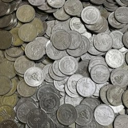Alternative view of One Rs FSS Mix Variety Scare Coins Saint Dnyaneshwar International Youth Year Cellular Jail 100 Pcs Given