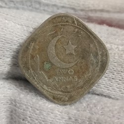 Rare Coin Two Annas 1949 Year Government of Pakistan