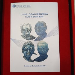 Extremely Rare Indonesian Coins Emission 100 200 500 1000 Rupiah Proof Commemorative Coins 2016 Year Bank of Indonesia
