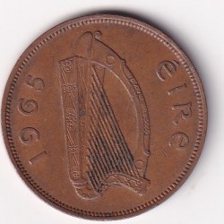 Ireland 1 Pingin 1965 RARE COIN #L-692