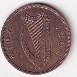Ireland 1 Pingin 1968 RARE COIN #L-693