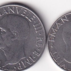 ITALY 4 DIFFERENT DENOMINATION Victor Emmanuel III RARE COINS SET #L-696