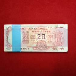 Twenty Rs Rare Old Chakra Bundle Governor RN Malhotra Gem Unc Condition 681901