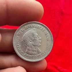 One Rs Rare Coin Jawaharlal Nehru 1989 Noida Mint Extra Fine Condition Rare Coin