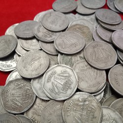 One Rs Copper Nickel Scare Coins Mix Years All Coins Hyderabad Mint 100 Pcs Given